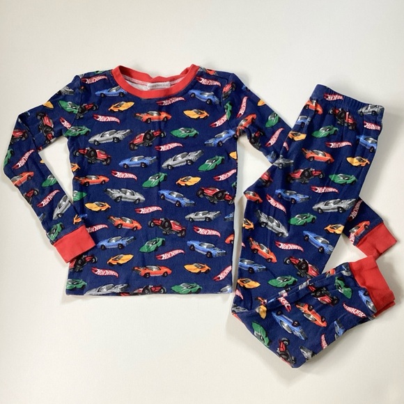 Pottery Barn Kids Hot Wheels Pajamas - Picture 1 of 8